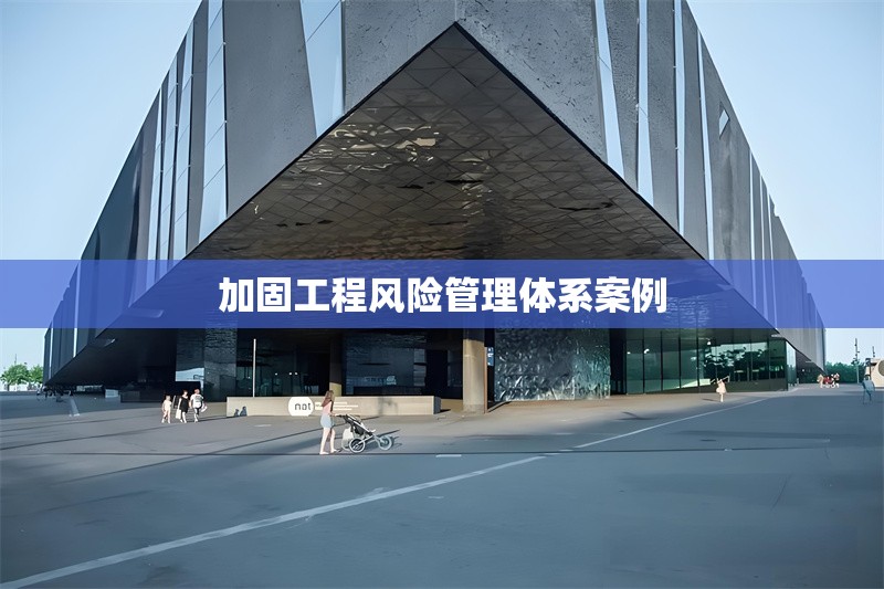 加固工程風(fēng)險(xiǎn)管理體系案例 行業(yè)新聞 第1張 加固工程風(fēng)險(xiǎn)管理體系案例 行業(yè)新聞 第1張