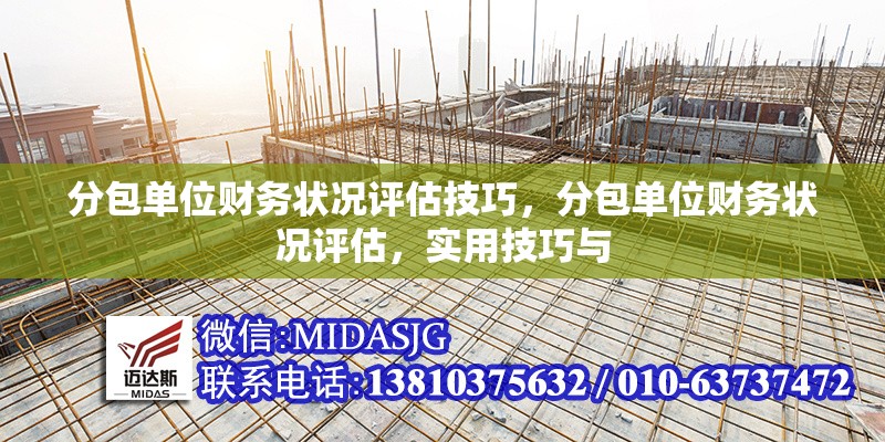 分包單位財(cái)務(wù)狀況評(píng)估技巧，分包單位財(cái)務(wù)狀況評(píng)估，實(shí)用技巧與 行業(yè)新聞 第7張