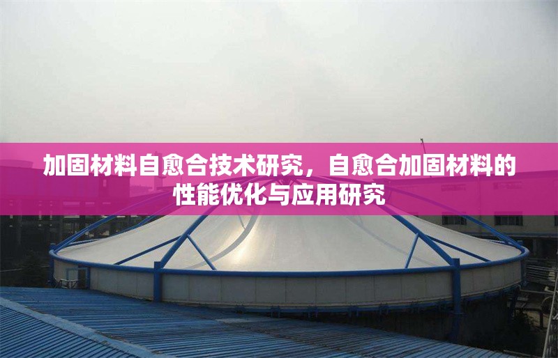 加固材料自愈合技術(shù)研究，自愈合加固材料的性能優(yōu)化與應(yīng)用研究