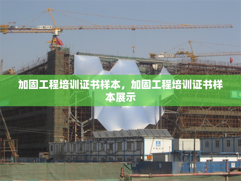 加固工程培訓(xùn)證書樣本，加固工程培訓(xùn)證書樣本展示