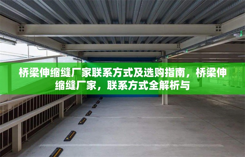 橋梁伸縮縫廠家聯(lián)系方式及選購指南，橋梁伸縮縫廠家，聯(lián)系方式全解析與 行業(yè)新聞